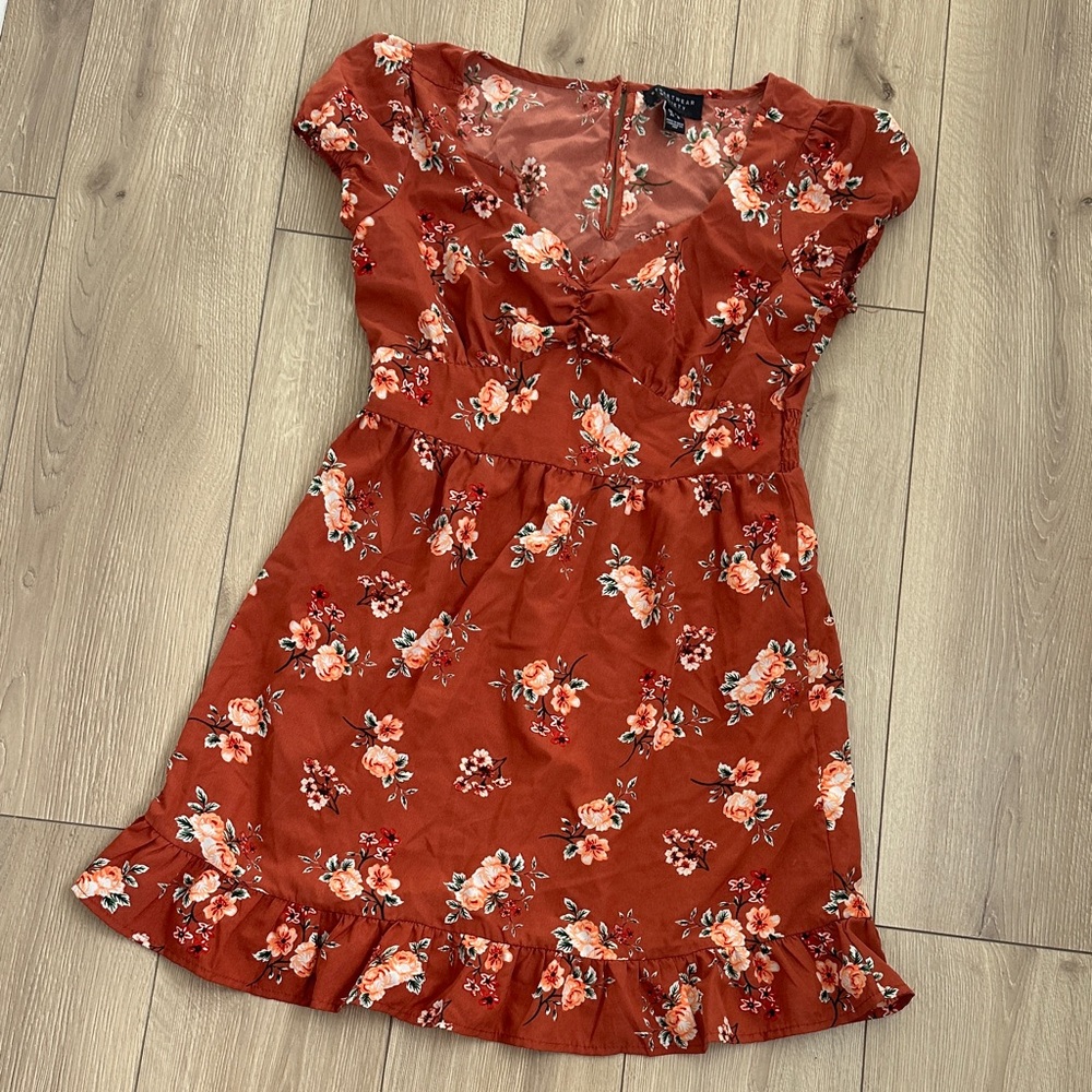 Streetwear Society Floral Red Mini Dress